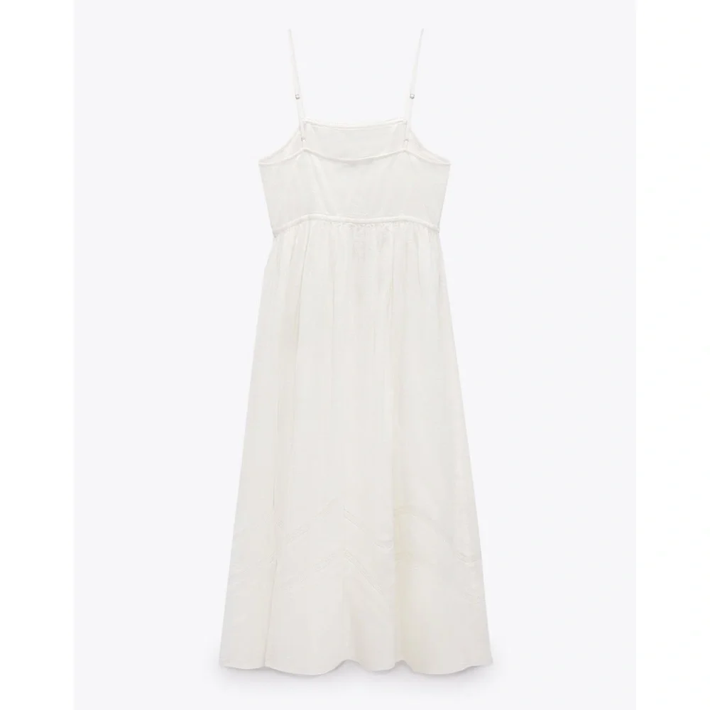 Zara White Midi Dress - Picture 4 of 8